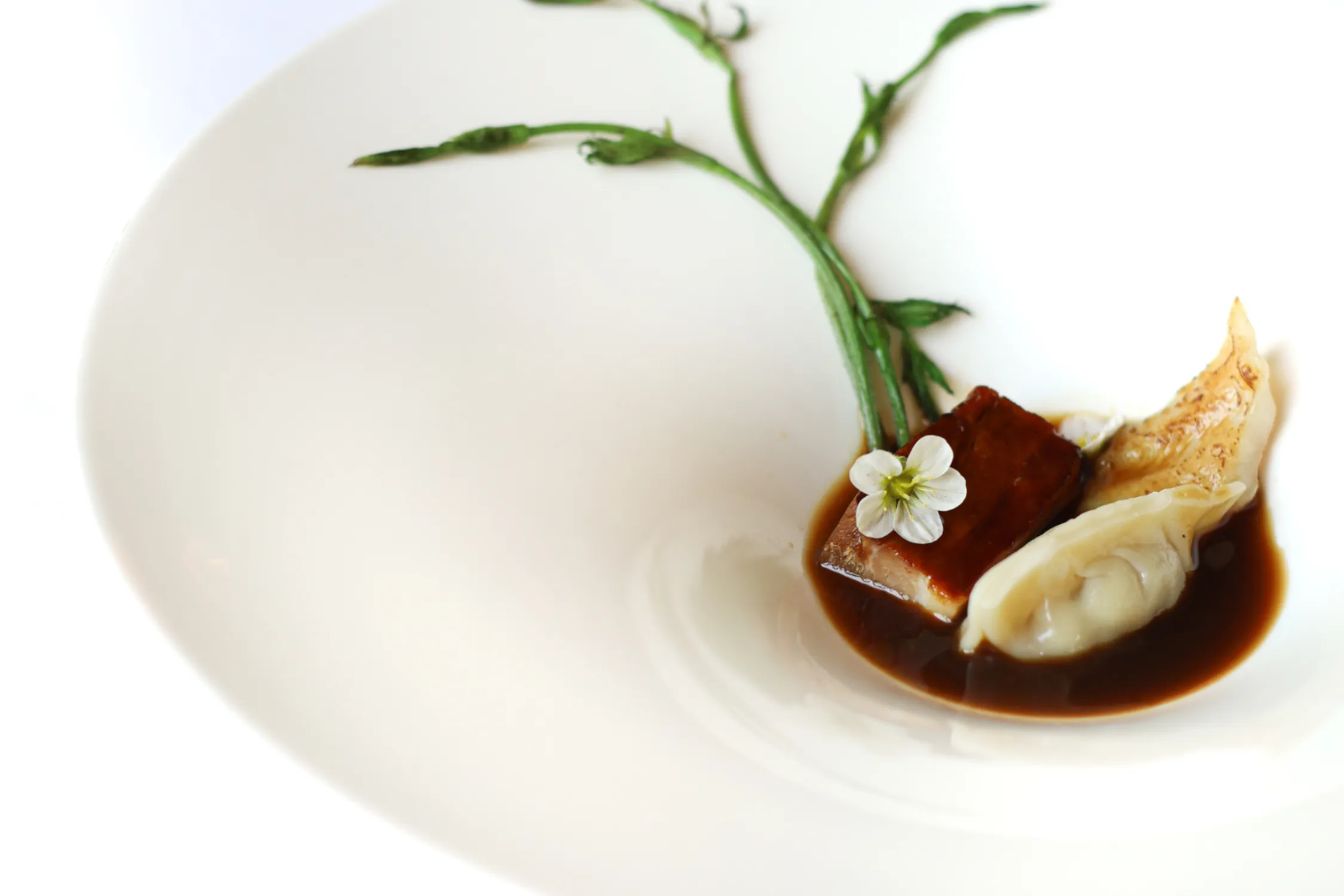 Een gerecht van sterrenrestaurant karel 5